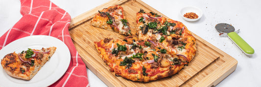 Wild Mushroom and Kale Pizza with Sausage
